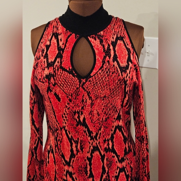NY&C Snake Print Sweater Dress - Picture 2 of 5